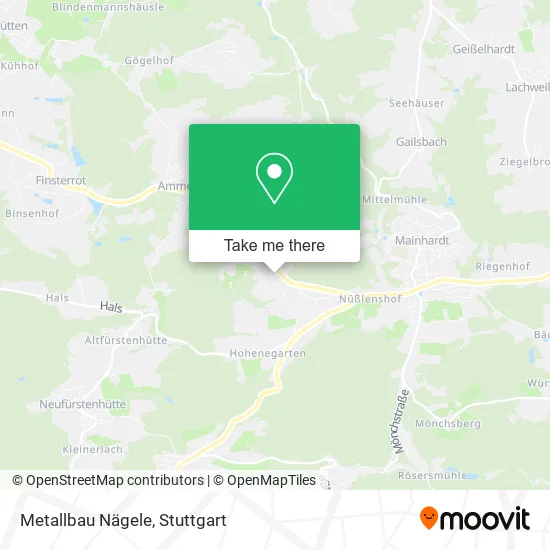 Карта Metallbau Nägele