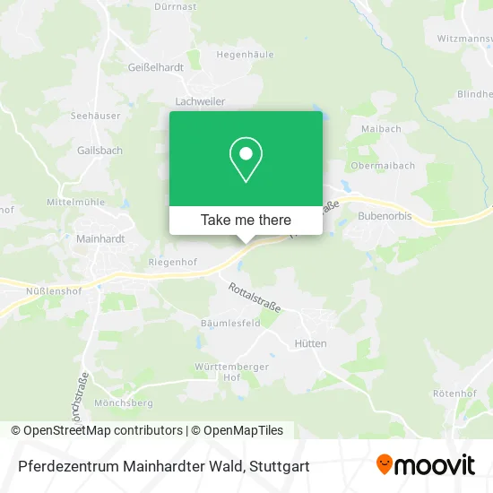 Карта Pferdezentrum Mainhardter Wald