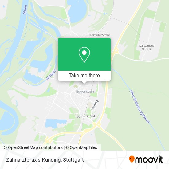 Карта Zahnarztpraxis Kunding