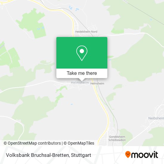 Volksbank Bruchsal-Bretten map