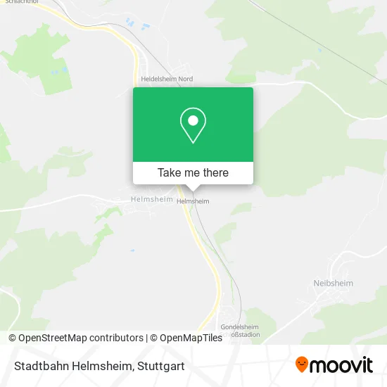 Карта Stadtbahn Helmsheim