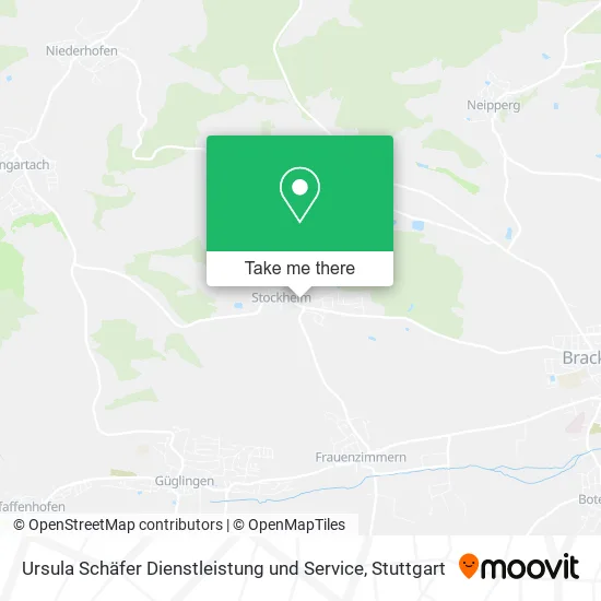 Карта Ursula Schäfer Dienstleistung und Service