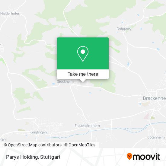 Parys Holding map