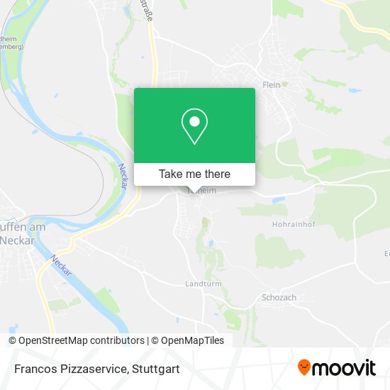 Francos Pizzaservice map