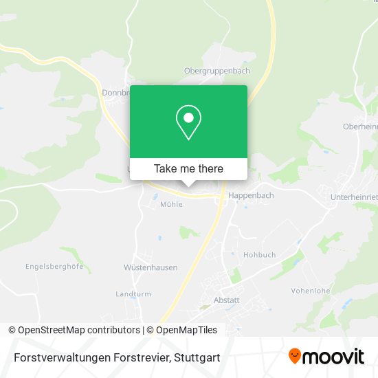 Forstverwaltungen Forstrevier map
