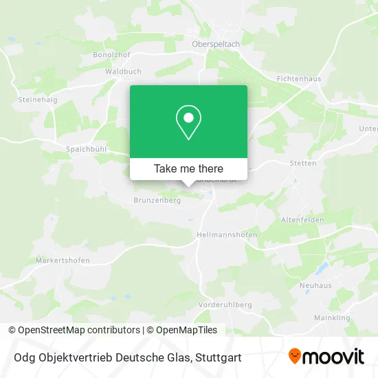 Карта Odg Objektvertrieb Deutsche Glas