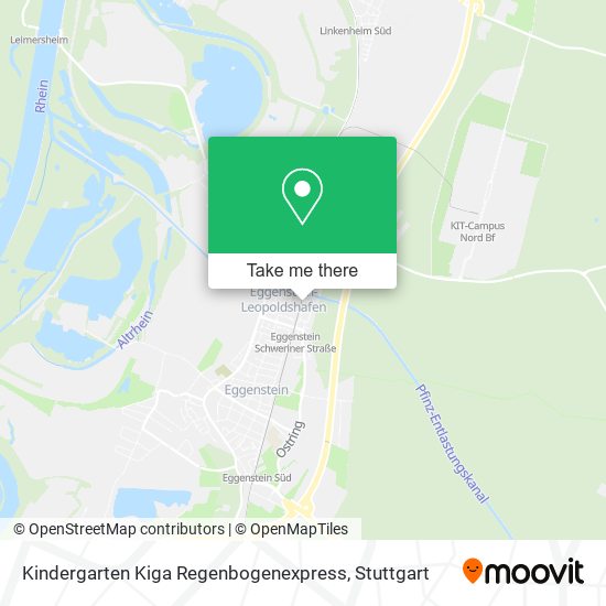 Карта Kindergarten Kiga Regenbogenexpress