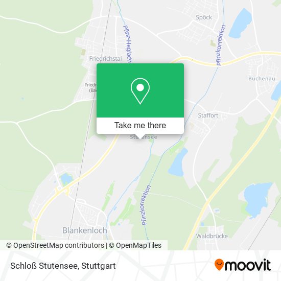 Schloß Stutensee map