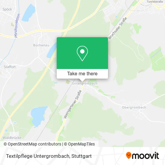 Карта Textilpflege Untergrombach