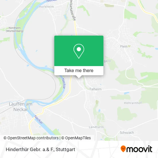Карта Hinderthür Gebr. a.& F.