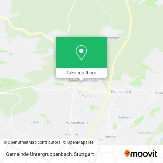 Карта Gemeinde Untergruppenbach