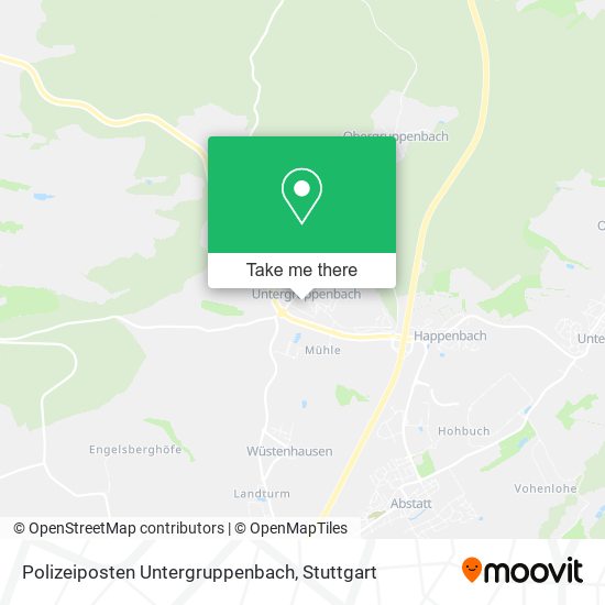 Polizeiposten Untergruppenbach map