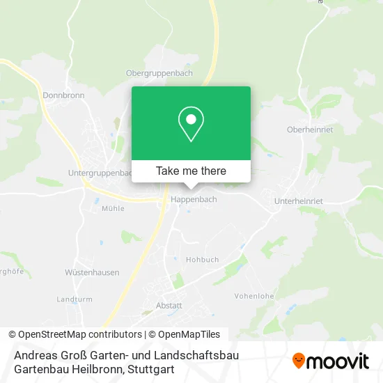Карта Andreas Groß Garten- und Landschaftsbau Gartenbau Heilbronn
