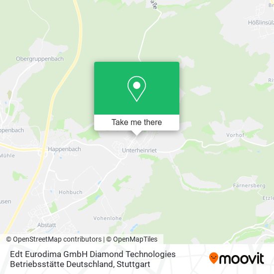 Edt Eurodima GmbH Diamond Technologies Betriebsstätte Deutschland map