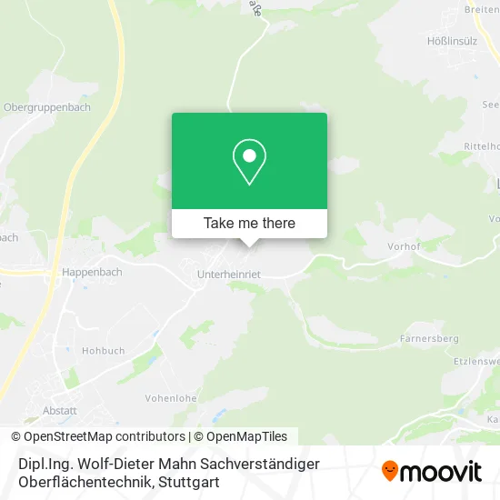 Карта Dipl.Ing. Wolf-Dieter Mahn Sachverständiger Oberflächentechnik