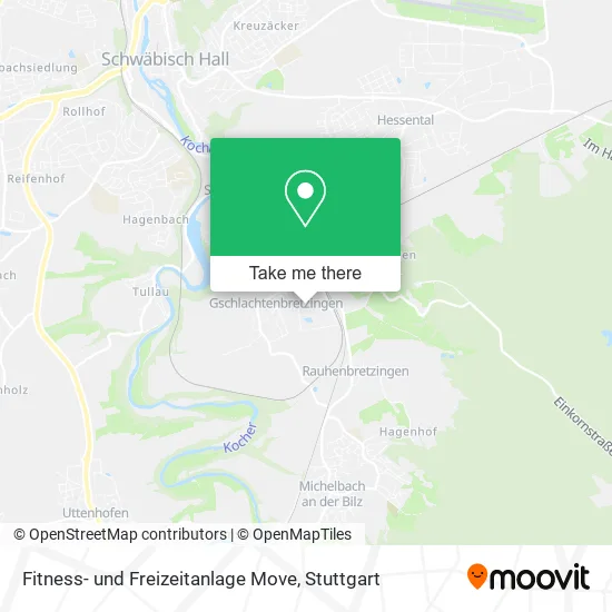 Карта Fitness- und Freizeitanlage Move