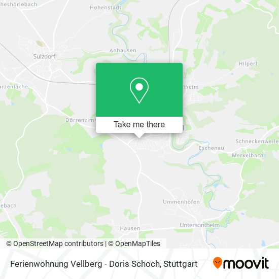 Ferienwohnung Vellberg - Doris Schoch map