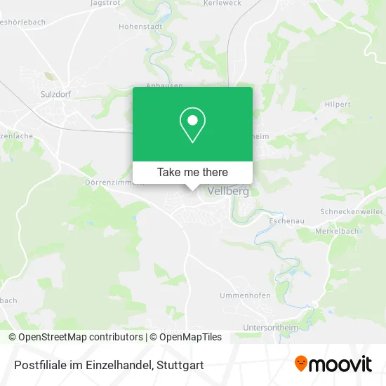 Карта Postfiliale im Einzelhandel