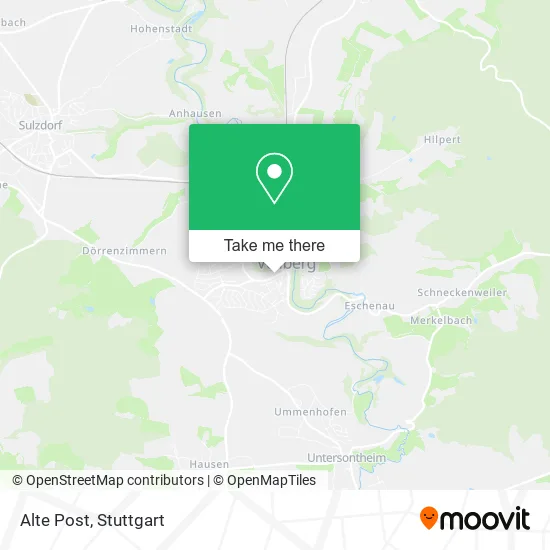 Карта Alte Post