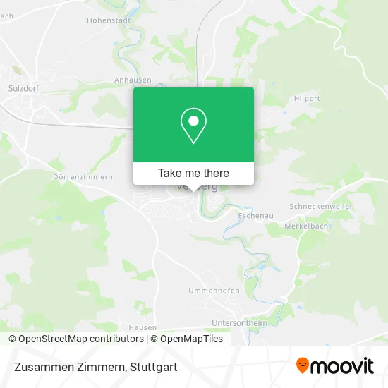 Карта Zusammen Zimmern