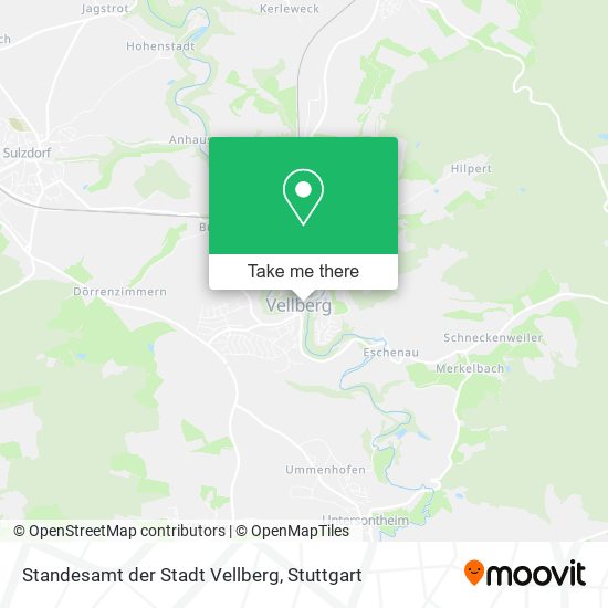 Standesamt der Stadt Vellberg map