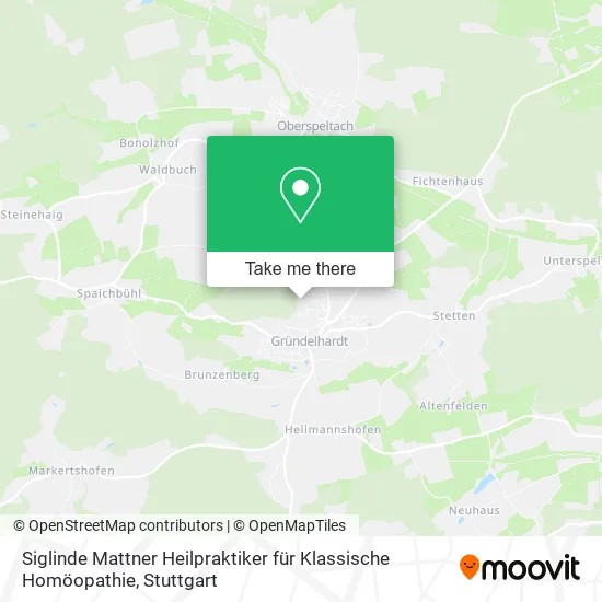Карта Siglinde Mattner Heilpraktiker für Klassische Homöopathie