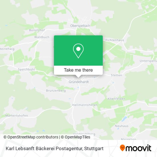 Karl Lebsanft Bäckerei Postagentur map