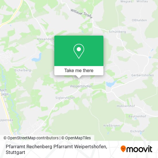 Pfarramt Rechenberg Pfarramt Weipertshofen map