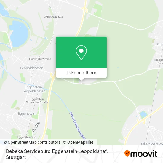 Карта Debeka Servicebüro Eggenstein-Leopoldshaf