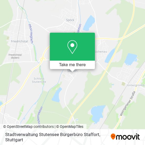 Stadtverwaltung Stutensee Bürgerbüro Staffort map