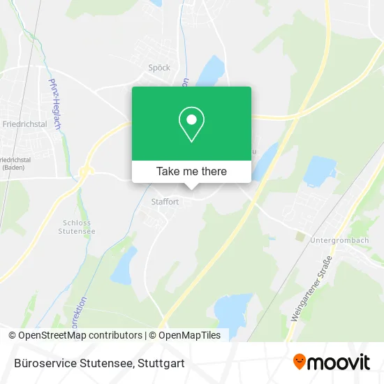 Карта Büroservice Stutensee