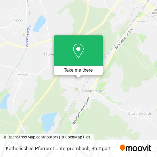 Карта Katholisches Pfarramt Untergrombach