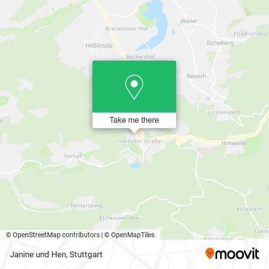 Карта Janine und Hen