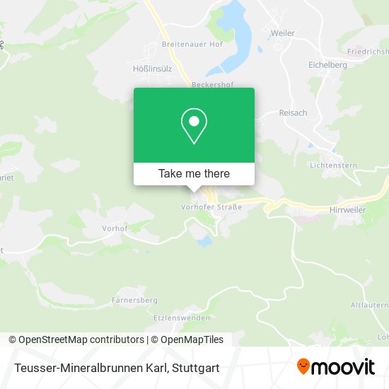 Карта Teusser-Mineralbrunnen Karl