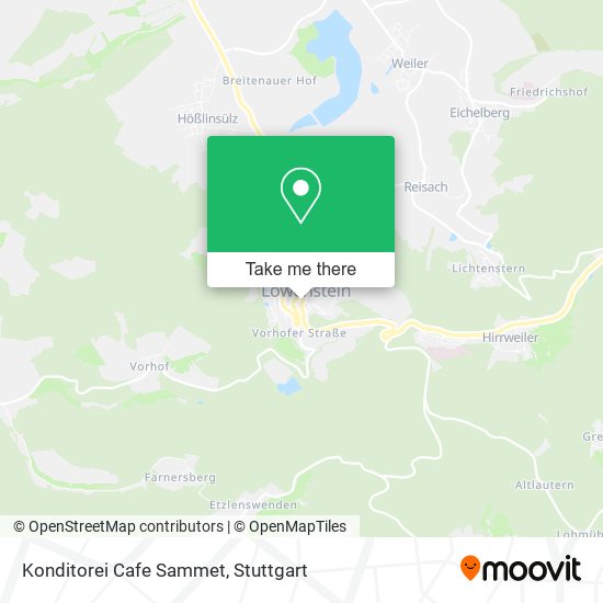 Konditorei Cafe Sammet map