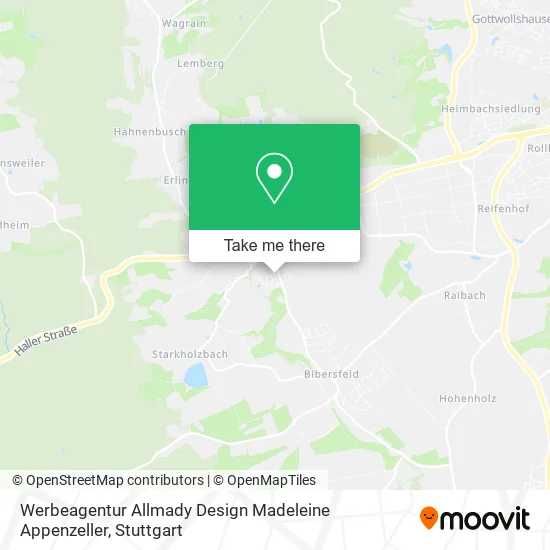 Карта Werbeagentur Allmady Design Madeleine Appenzeller