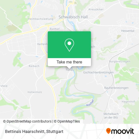 Bettina's Haarschnitt map