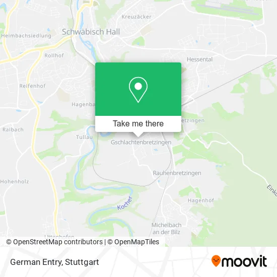 German Entry map