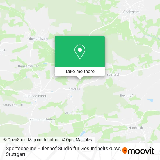 Карта Sportscheune Eulenhof Studio für Gesundheitskurse