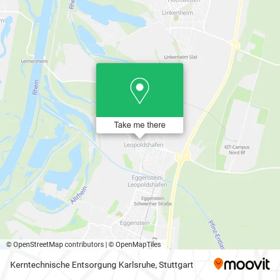 Карта Kerntechnische Entsorgung Karlsruhe
