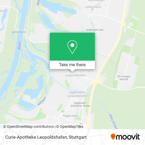 Карта Curie-Apotheke Leopoldshafen