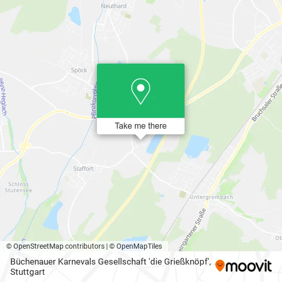 Карта Büchenauer Karnevals Gesellschaft 'die Grießknöpf'