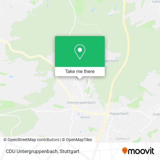 CDU Untergruppenbach map