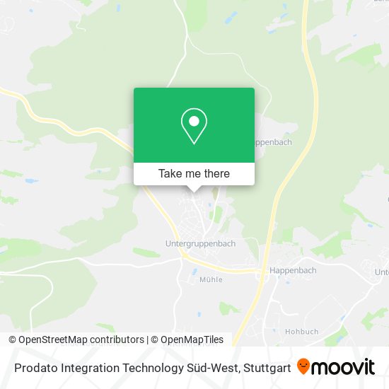 Prodato Integration Technology Süd-West map