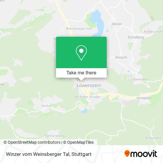 Карта Winzer vom Weinsberger Tal