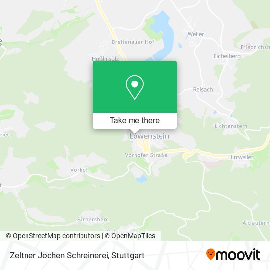 Zeltner Jochen Schreinerei map