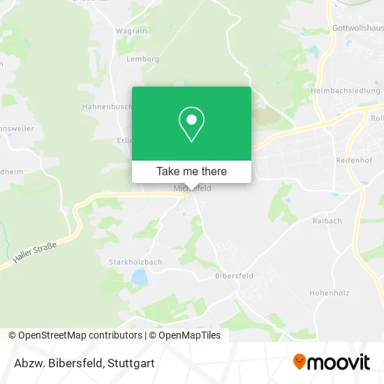 Карта Abzw. Bibersfeld