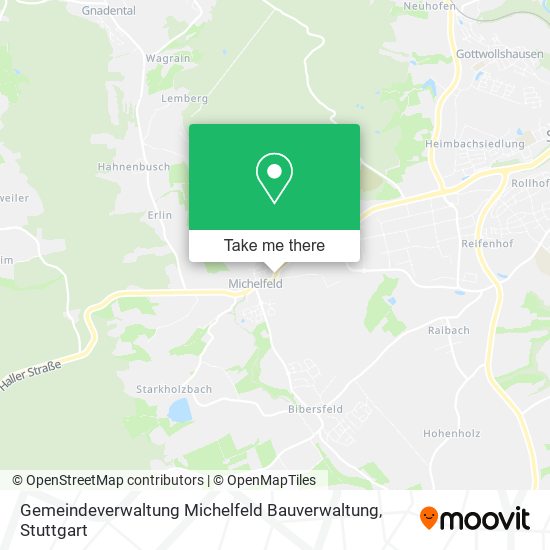 Карта Gemeindeverwaltung Michelfeld Bauverwaltung