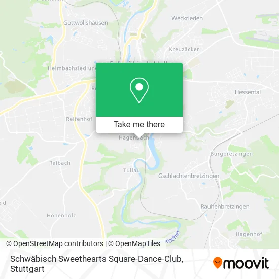 Карта Schwäbisch Sweethearts Square-Dance-Club