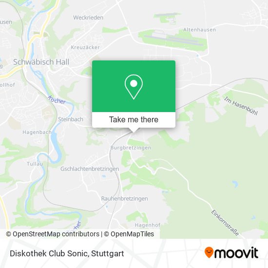 Diskothek Club Sonic map